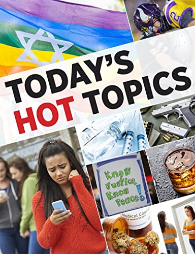 Book cover collage featuring news headlines, people, and objects.