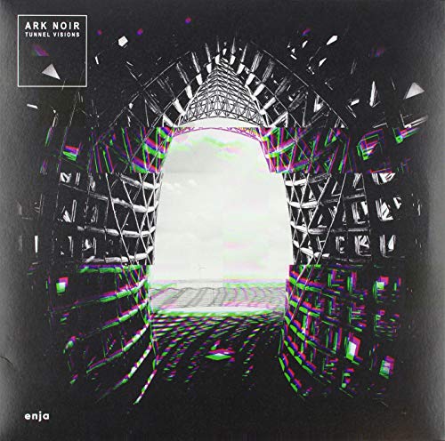 Vinyl album cover: distorted tunnel image with green and purple glitch effects.