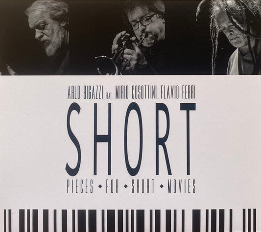 CD cover featuring three musicians and bold text reading "SHORT.