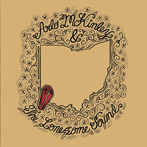 Album cover for Arlo McKinley & The Lonesome Sound, ornate design with a coffin.