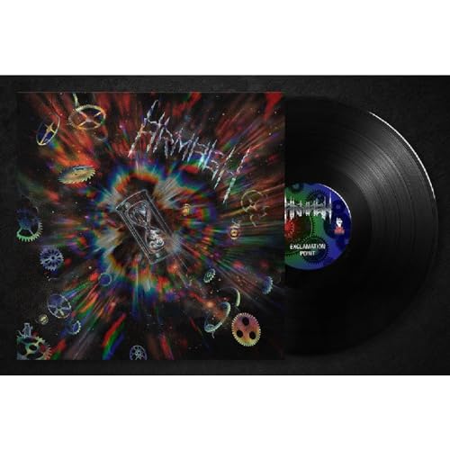 Armagh “Exclamation Po!Nt” vinyl record with colorful, abstract cover art.
