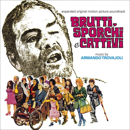 CD cover for “Brutti, Sporchi E Cattivi” soundtrack with illustrated figures.
