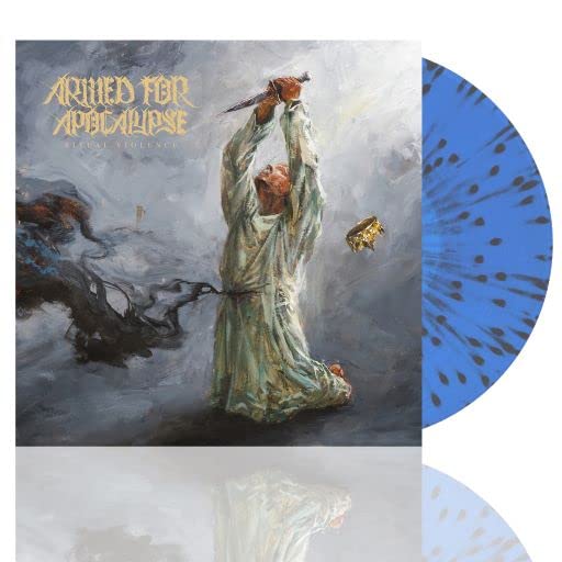 Vinyl record for “Ritual Violence” with artwork of a kneeling figure.