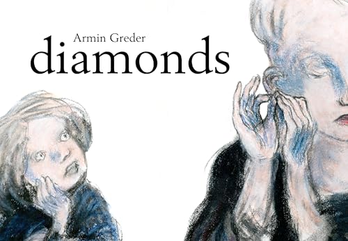 Book cover, “Diamonds,” with sketched portraits of two people.