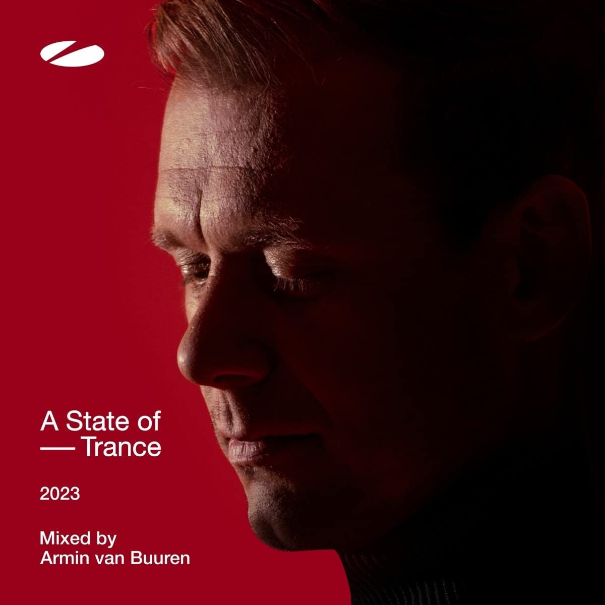 Armin van Buuren’s “A State of Trance 2023” CD cover art.