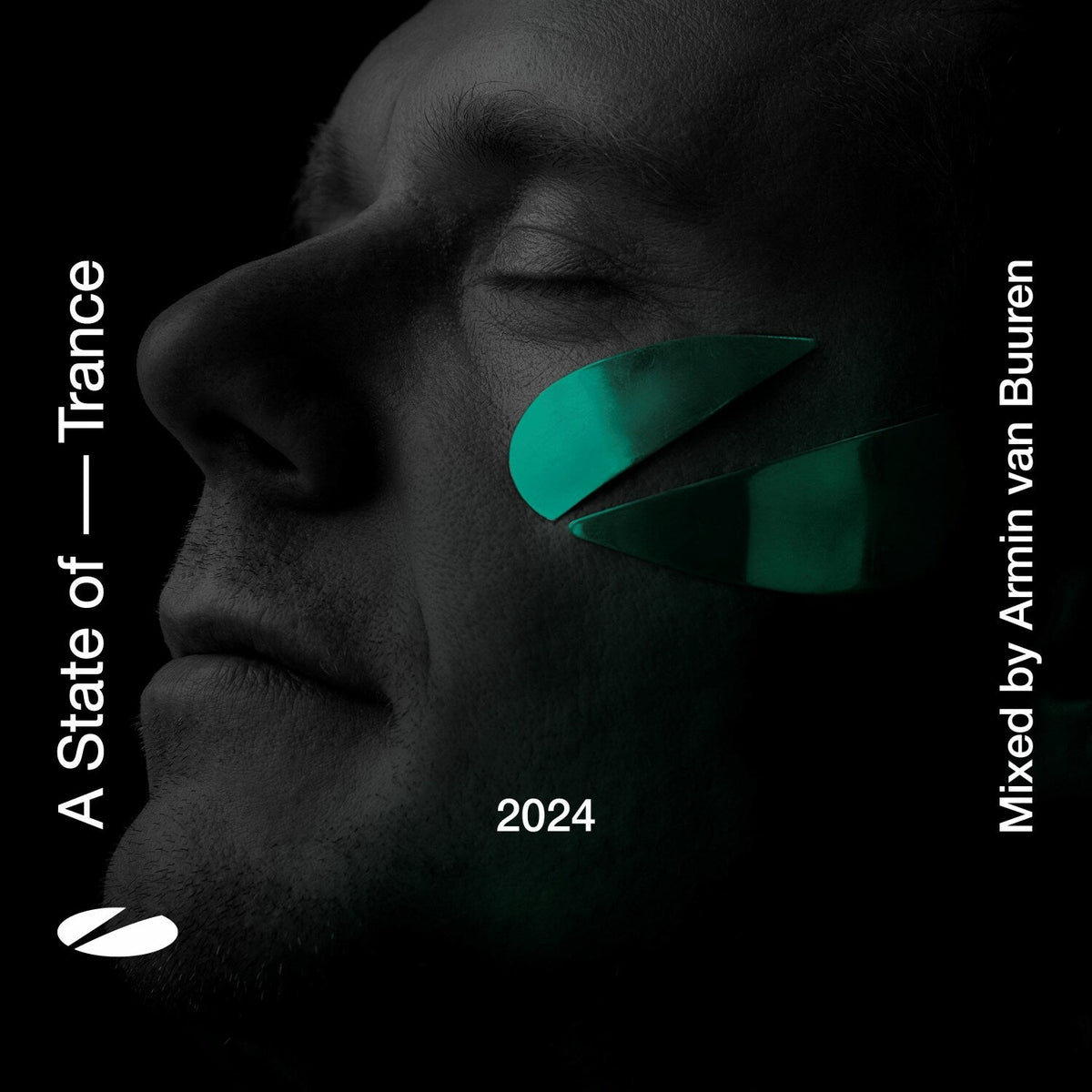 CD cover for Armin van Buuren’s “A State of Trance 2024” featuring a face.