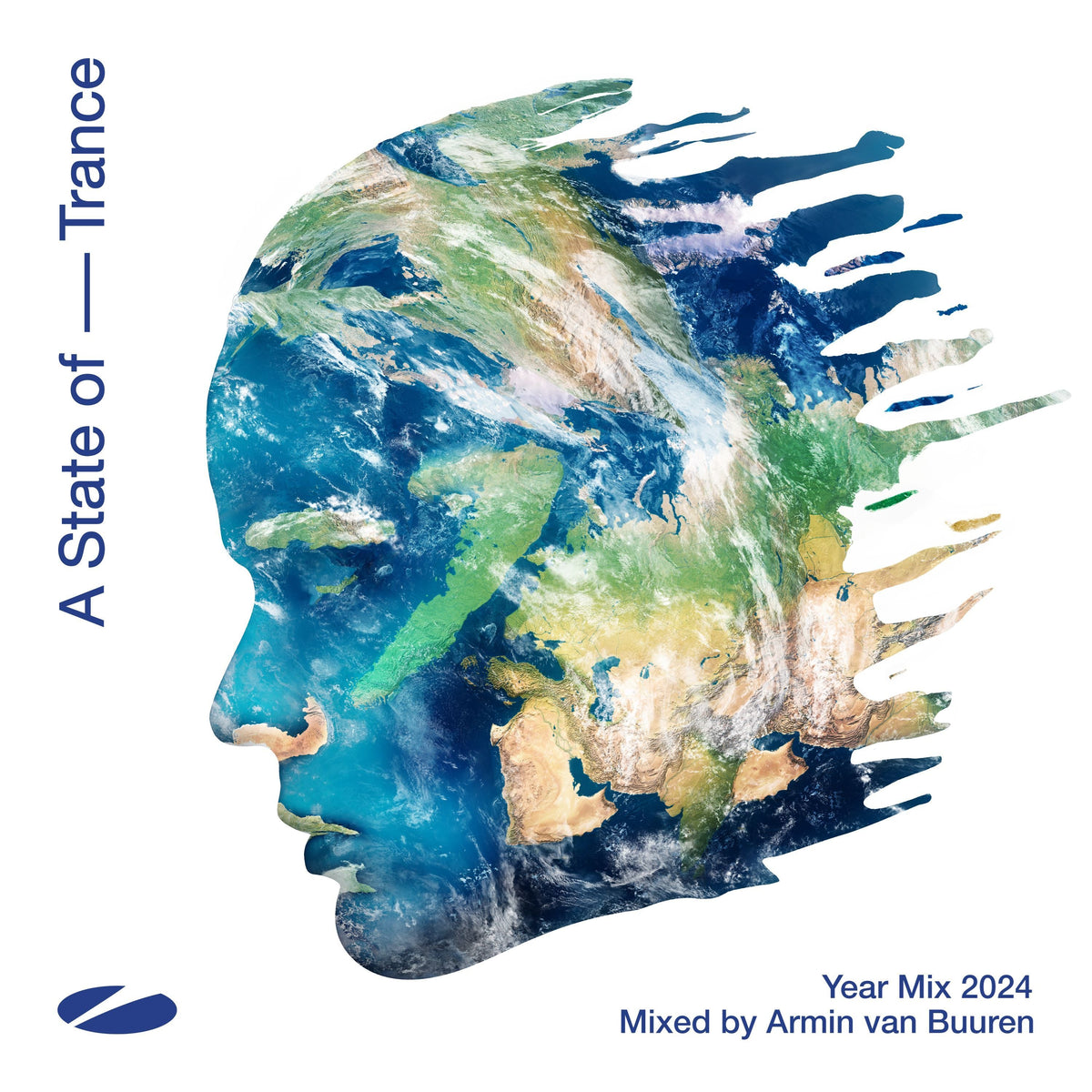 Album cover: a face-shaped Earth with “A State of Trance” text.