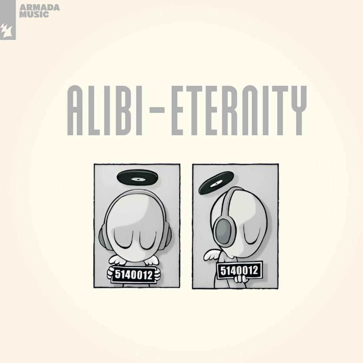 Vinyl record of Armin van Buuren’s “Eternity” album in a protective sleeve.