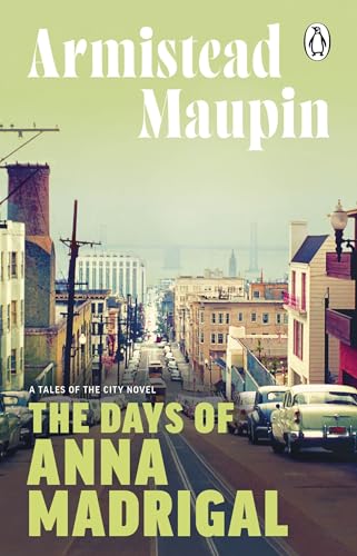 Book cover with a San Francisco street scene and large title text.