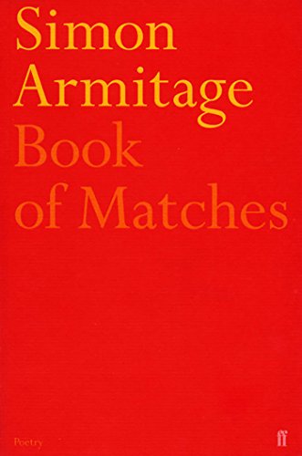 Red book cover with white text: "Simon Armitage Book of Matches".