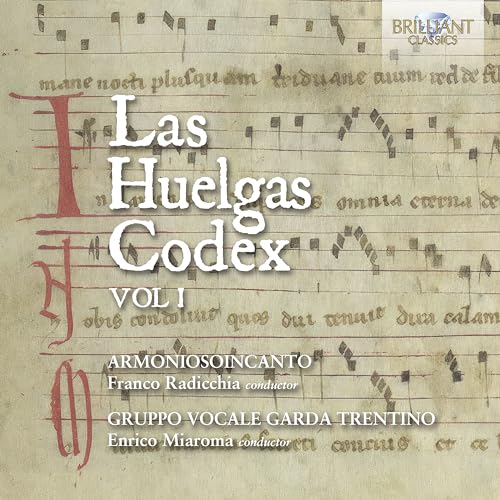 CD cover for “Las Huelgas Codex, Vol. 1” with medieval script.