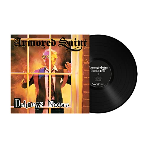 Armored Saint "Delirious Nomad" vinyl record with album cover and black disc.
