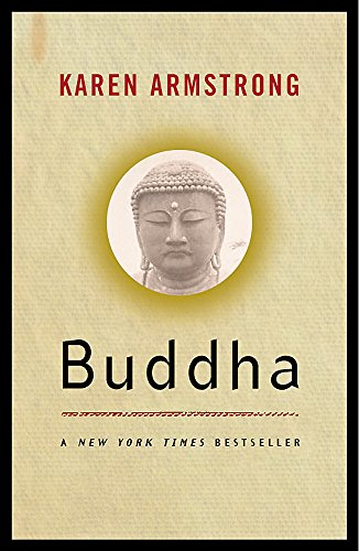 Book cover: “Buddha” by Karen Armstrong, featuring a sculpted Buddha portrait.