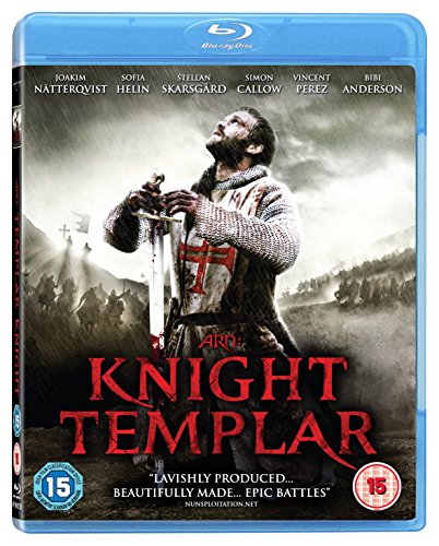 Blu-ray cover for "Arn: Knight Templar" featuring a knight with a sword.