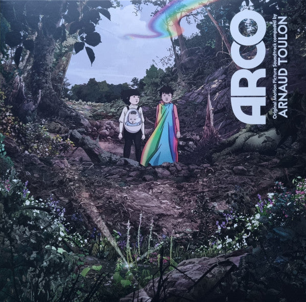 Arco" soundtrack vinyl record cover with illustrated forest scene and figures.