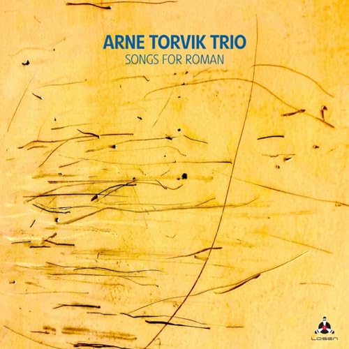 CD cover for Arne Torvik Trio’s “Songs For Roman” with abstract art.