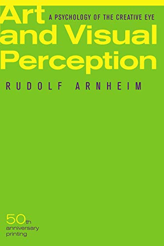 Green book cover with white text: "Art and Visual Perception" by Rudolf Arnheim.