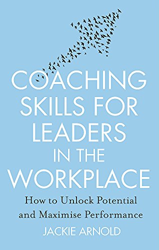 Book cover: "Coaching Skills for Leaders" with a bird flock illustration.