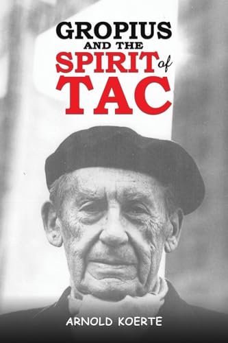 Book cover featuring a portrait of Walter Gropius, with red title text.