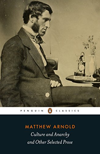 Book cover featuring a portrait of Matthew Arnold with title and author text below.
