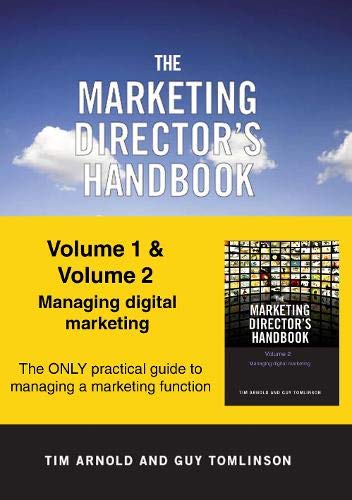Book cover: "The Marketing Director's Handbook, Volumes 1 & 2" by Arnold & Tomlinson.