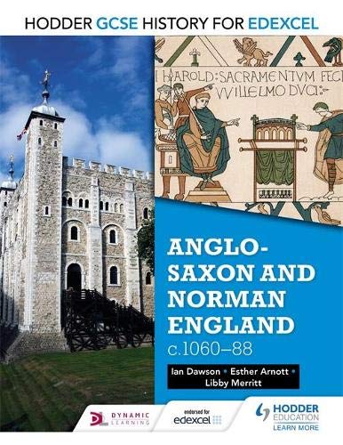 Textbook cover: Anglo-Saxon and Norman England, c1060–88, with Tower of London.