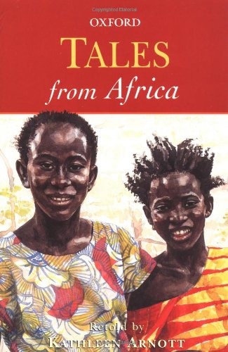 Book cover: "Tales from Africa" with illustration of two children.