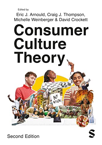 Book cover for “Consumer Culture Theory,” second edition, with diverse people collage.