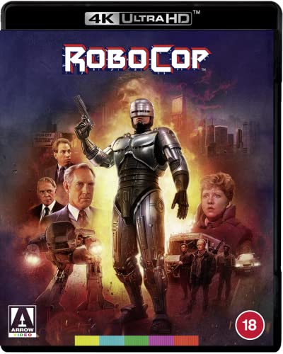RoboCop 4K Ultra HD Blu-ray cover art featuring the character and movie cast.