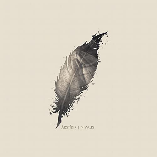 CD cover: a detailed, grayscale image of a single feather.