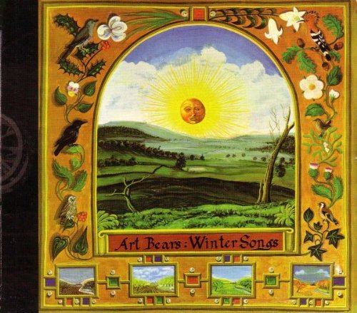 CD cover: landscape with sun, birds, and floral border.