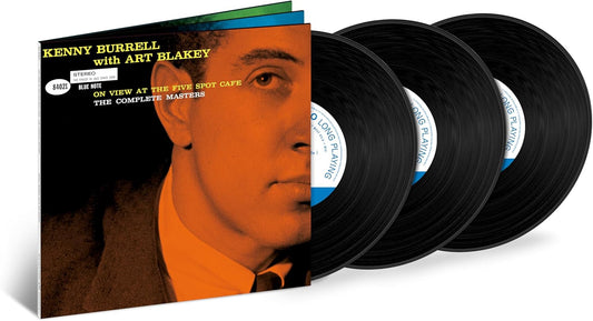 Jazz vinyl record set featuring Art Blakey and Kenny Burrell.