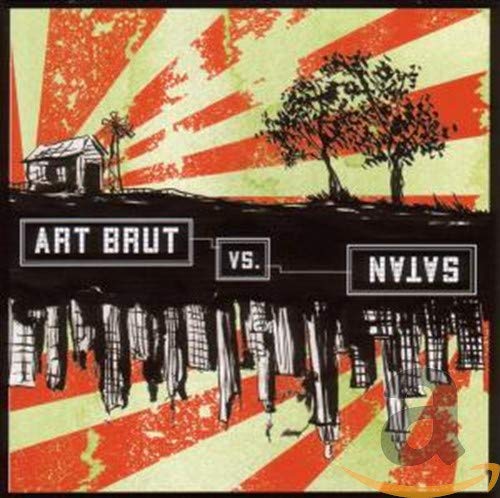CD cover: silhouetted landscape with text "Art Brut vs. Satan".