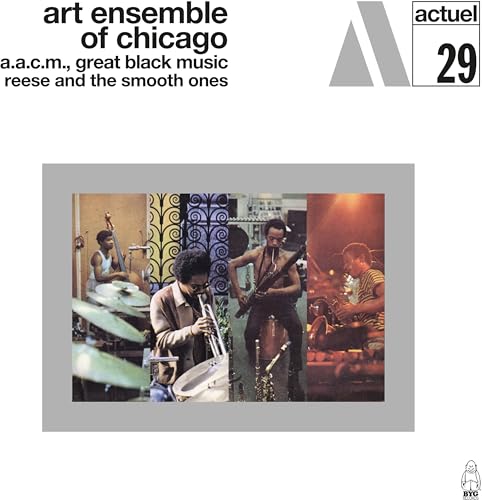 CD cover featuring four Black musicians playing jazz instruments.