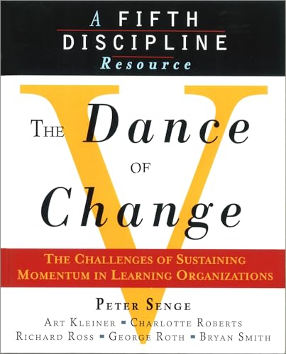 Book cover: "The Dance of Change" with a large yellow V shape.