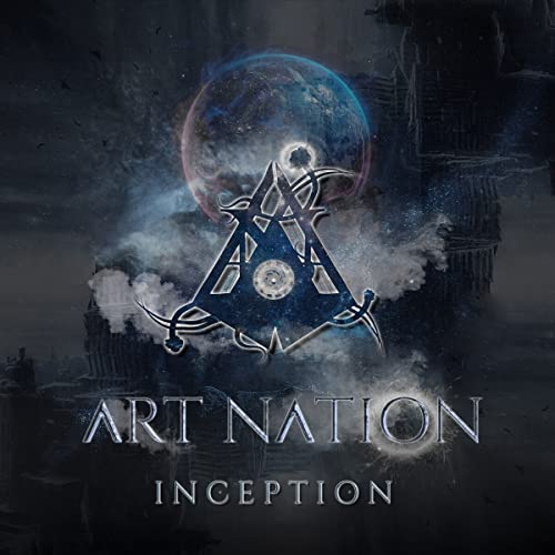 CD cover for Art Nation’s “Inception” featuring a celestial design and logo.