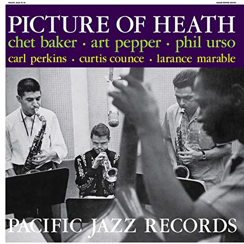 Black and white album cover featuring three jazz musicians playing instruments.