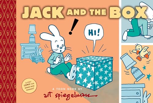 Comic book cover: rabbit with a blue box, speech bubble says "Hi!".