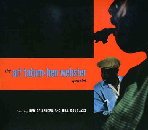CD cover: Art Tatum, Ben Webster quartet in orange and black.