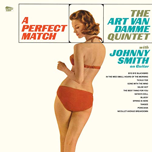 Vintage vinyl album cover featuring a woman in a red swimsuit.