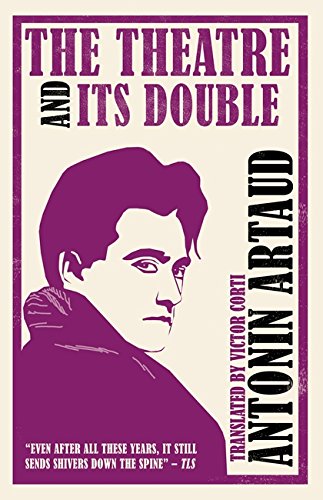 Book cover featuring a purple silhouette of Antonin Artaud on a cream background.