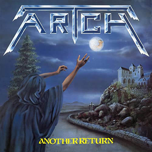 Album cover for “Another Return” by Arch, featuring a cloaked figure and castle.