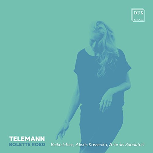 CD cover with teal background and silhouette of a woman playing violin.