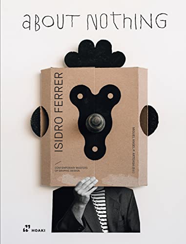 Book cover: “About Nothing” by Isidro Ferrer, featuring cardboard face design.