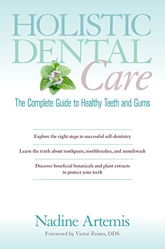 Book cover: "Holistic Dental Care" with plant illustration and author name.