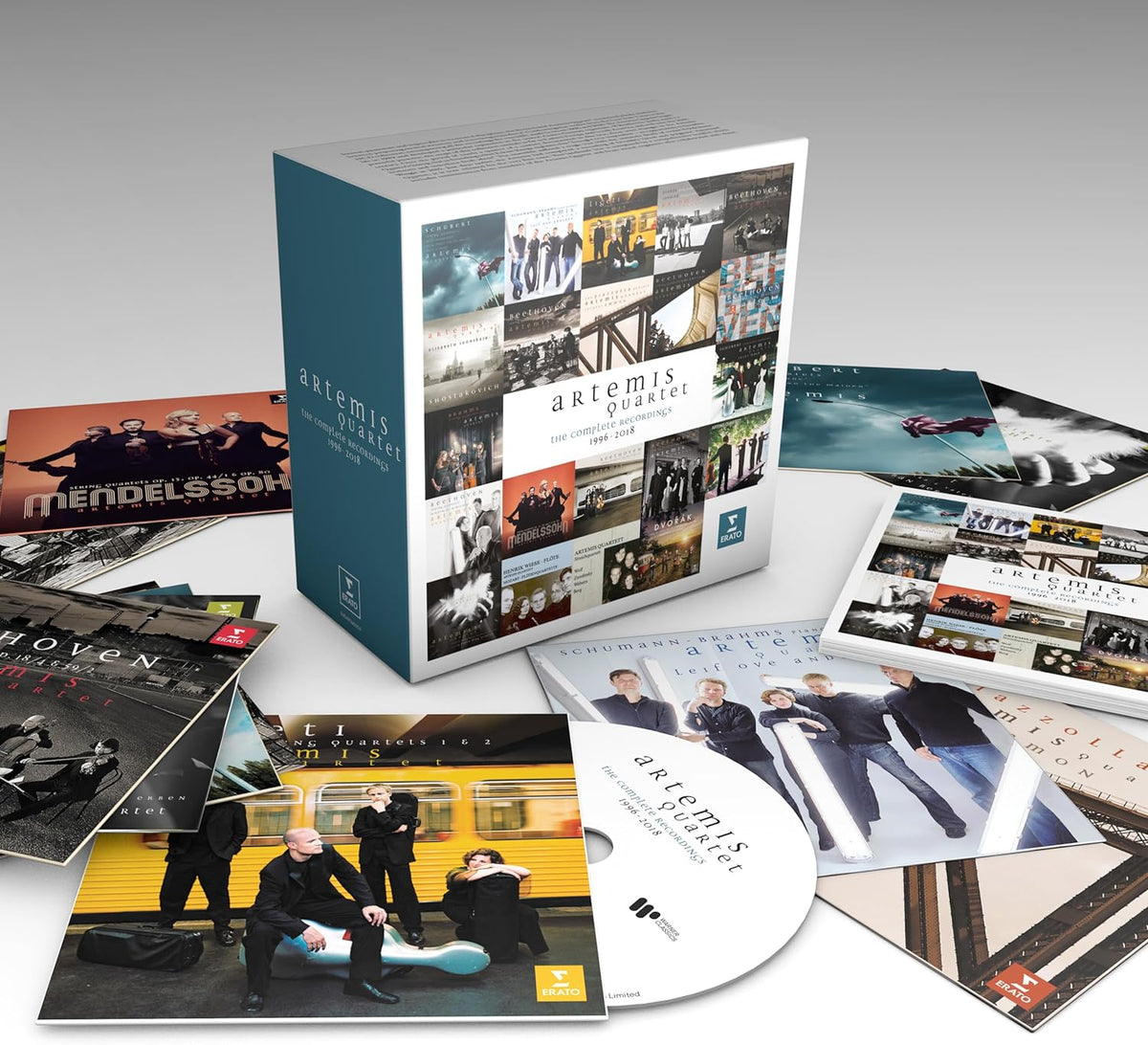 Box set of classical music CDs by the Artemis Quartet, 1996-2018.