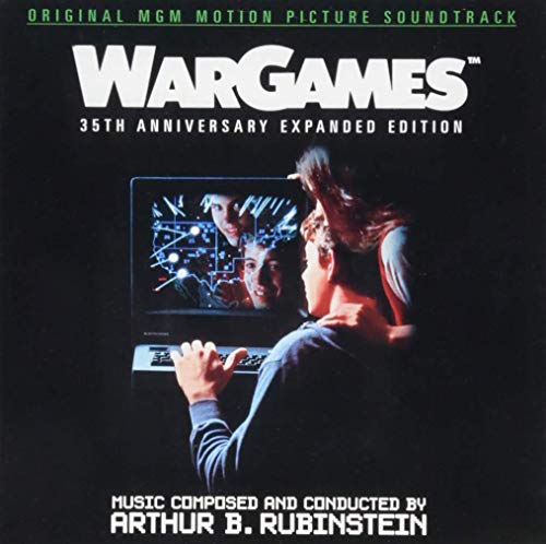 Wargames" soundtrack CD cover featuring a computer screen and young people.