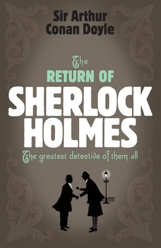 Book cover for “The Return of Sherlock Holmes” with silhouettes.