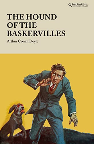 Book cover: man reacting in fear to a monstrous hound.