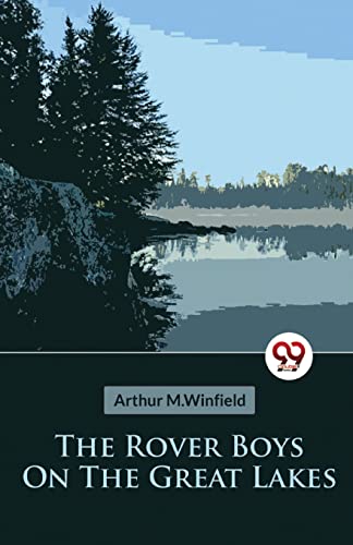 Book cover with lakeside landscape and title "The Rover Boys On The Great Lakes".